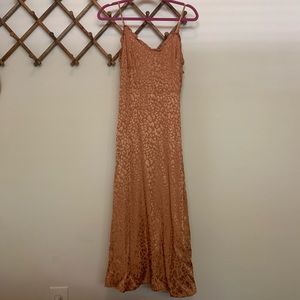 Lola Midi Dress Bronze Leopard